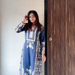 Muslin Digital Printed With Fully Stitched And Hand Work Kurti