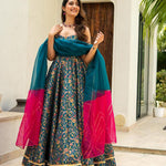 Pretty Designer Jimmy Organza Silk Anarkali Gown Collection.